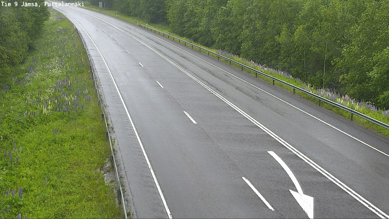 Weather Camera Image Väg 9 Jämsä, Partalanmäki, Jämsä, Keski-Suomi