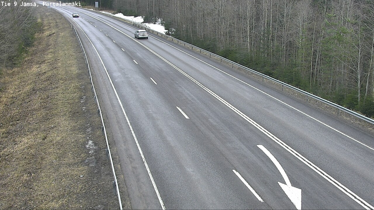 Weather Camera Image Väg 9 Jämsä, Partalanmäki, Jämsä, Keski-Suomi