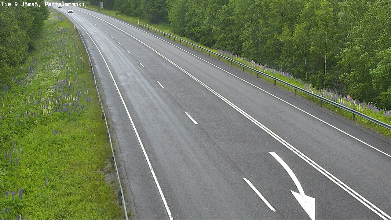 Weather Camera Image Väg 9 Jämsä, Partalanmäki, Jämsä, Keski-Suomi