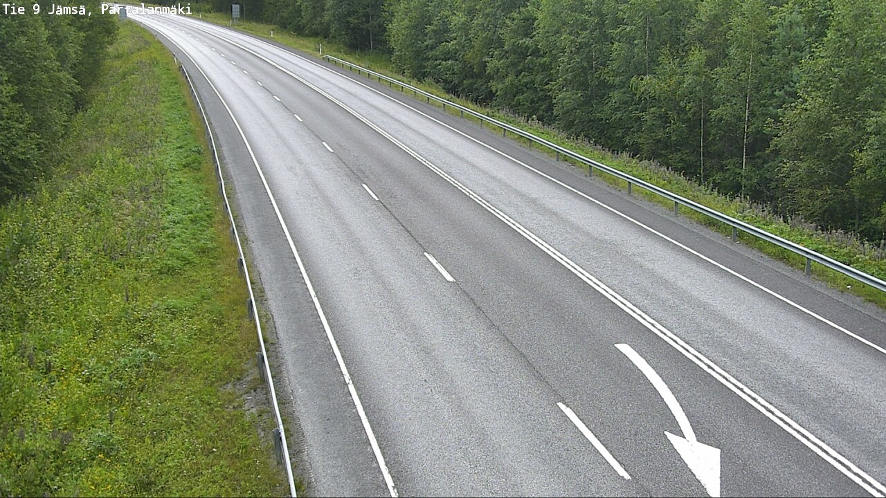 Weather Camera Image Väg 9 Jämsä, Partalanmäki, Jämsä, Keski-Suomi