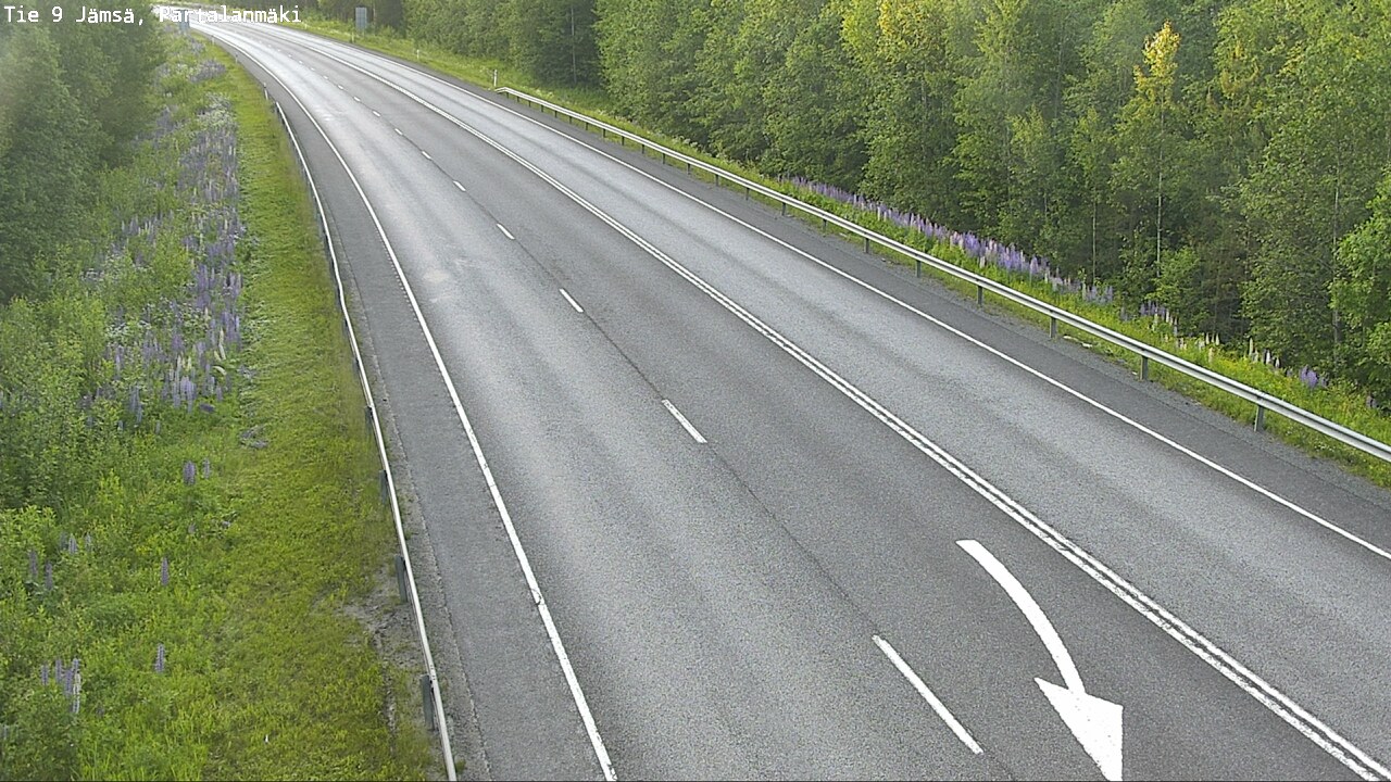 Weather Camera Image Väg 9 Jämsä, Partalanmäki, Jämsä, Keski-Suomi