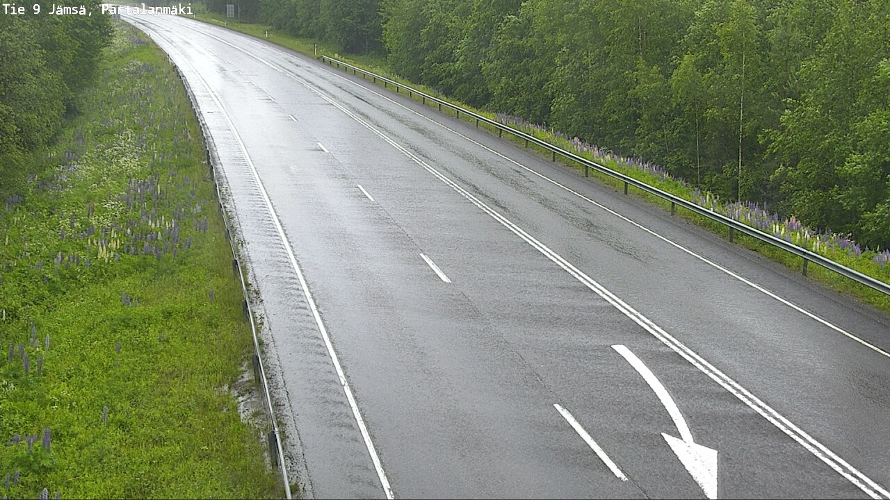 Weather Camera Image Väg 9 Jämsä, Partalanmäki, Jämsä, Keski-Suomi