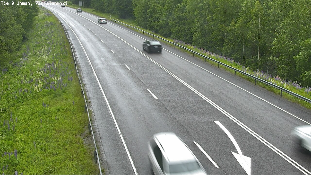 Weather Camera Image Väg 9 Jämsä, Partalanmäki, Jämsä, Keski-Suomi