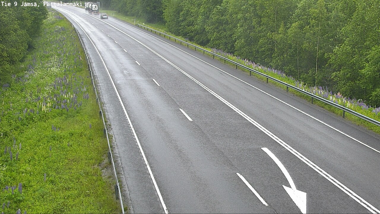 Weather Camera Image Väg 9 Jämsä, Partalanmäki, Jämsä, Keski-Suomi