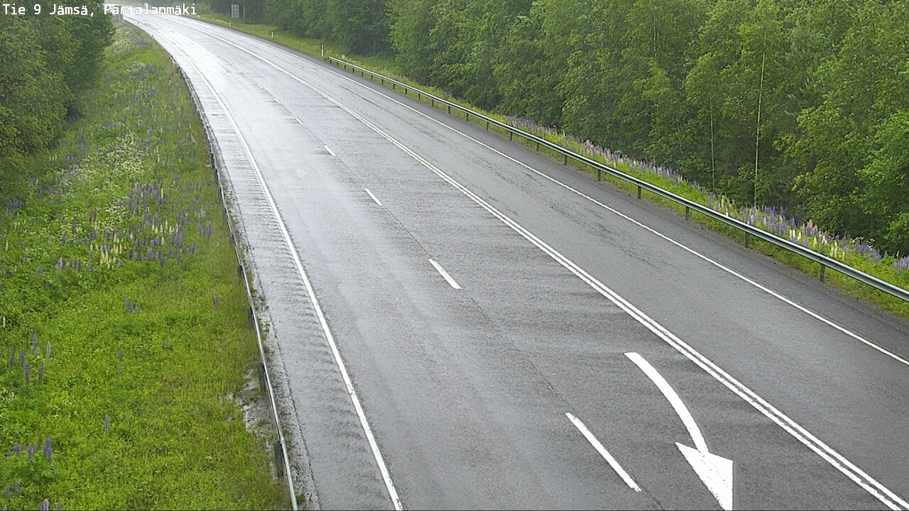 Weather Camera Image Väg 9 Jämsä, Partalanmäki, Jämsä, Keski-Suomi