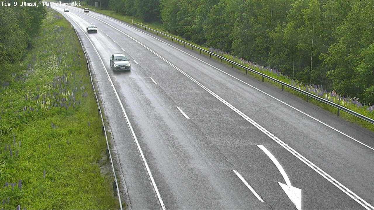 Weather Camera Image Väg 9 Jämsä, Partalanmäki, Jämsä, Keski-Suomi