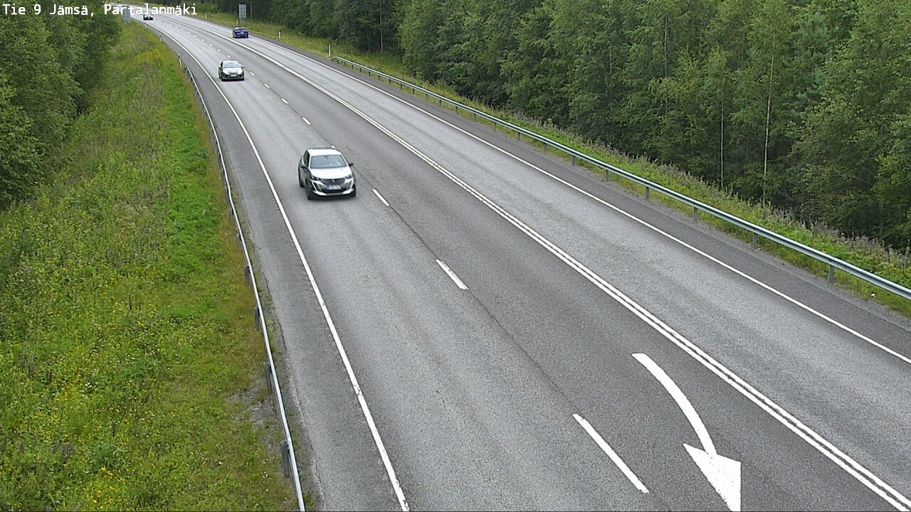 Weather Camera Image Väg 9 Jämsä, Partalanmäki, Jämsä, Keski-Suomi