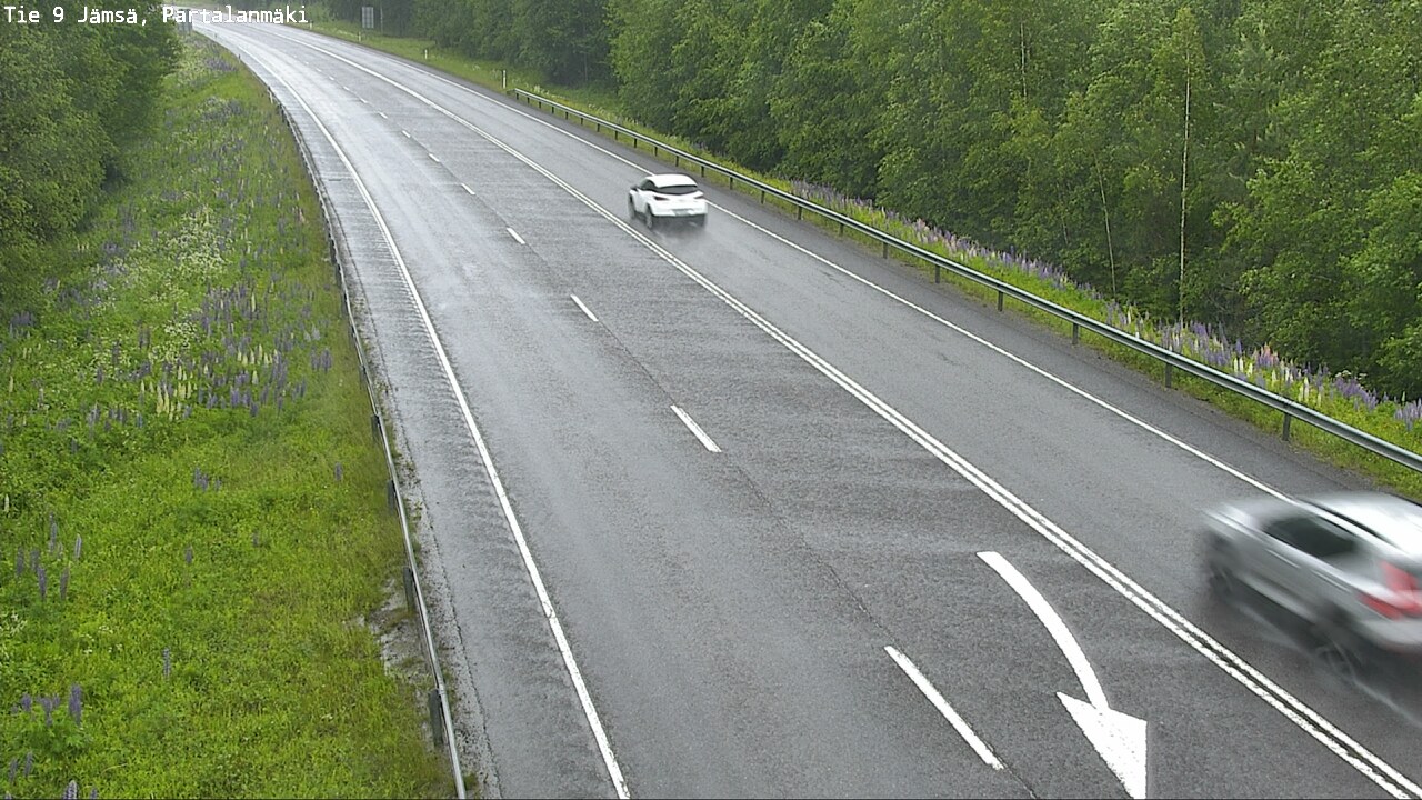 Weather Camera Image Väg 9 Jämsä, Partalanmäki, Jämsä, Keski-Suomi