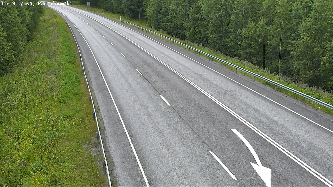 Weather Camera Image Väg 9 Jämsä, Partalanmäki, Jämsä, Keski-Suomi
