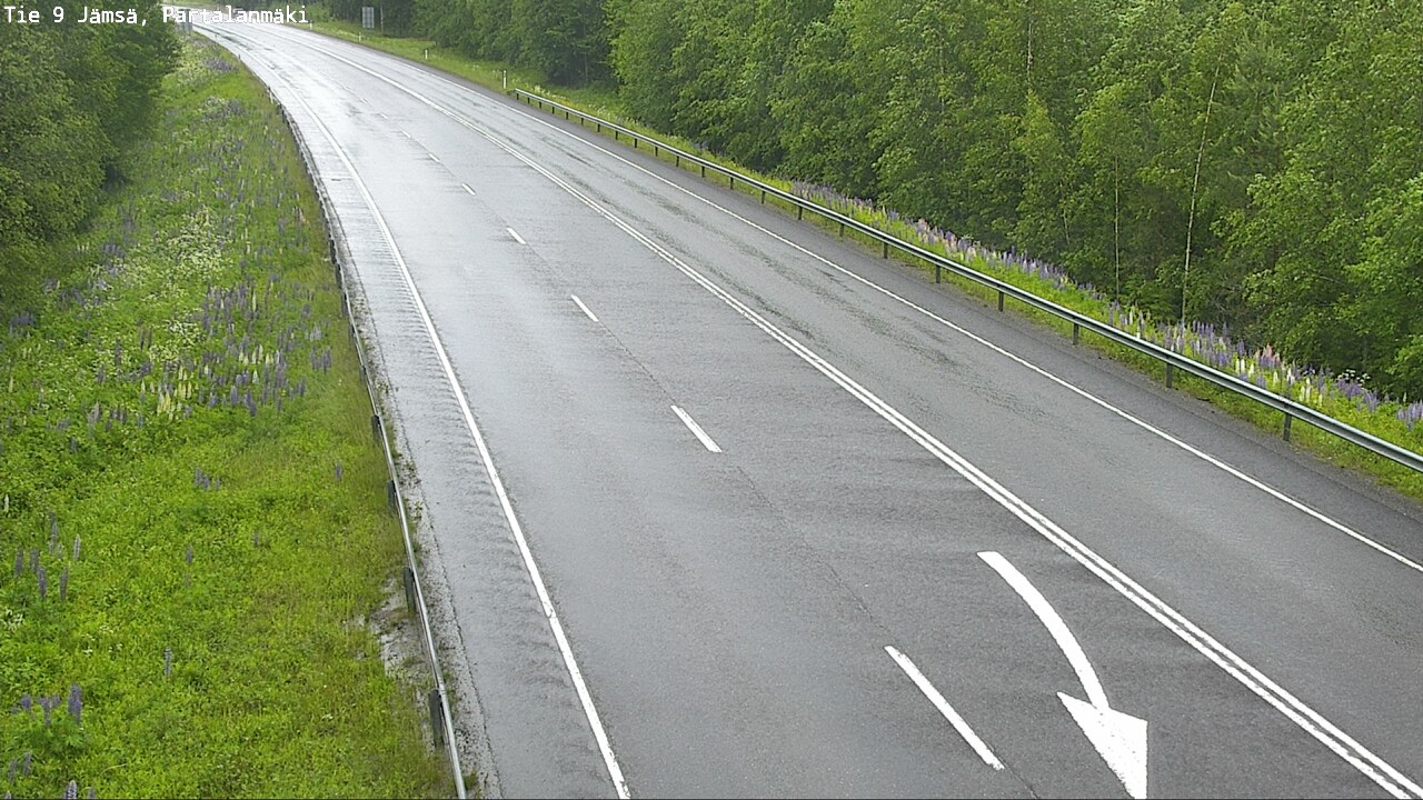 Weather Camera Image Väg 9 Jämsä, Partalanmäki, Jämsä, Keski-Suomi