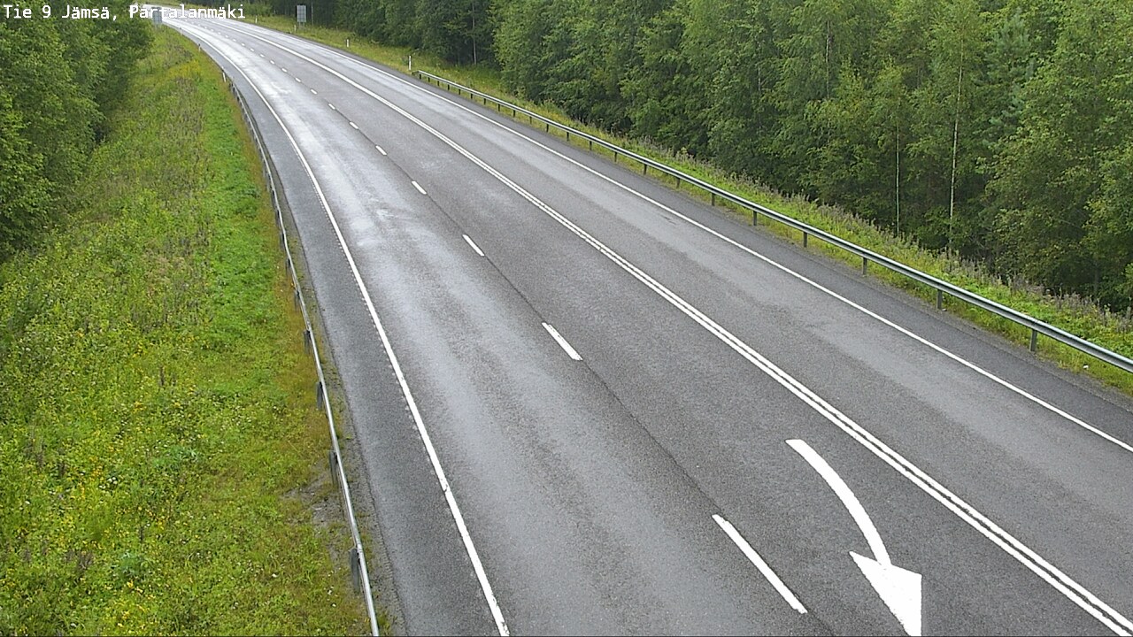 Weather Camera Image Väg 9 Jämsä, Partalanmäki, Jämsä, Keski-Suomi