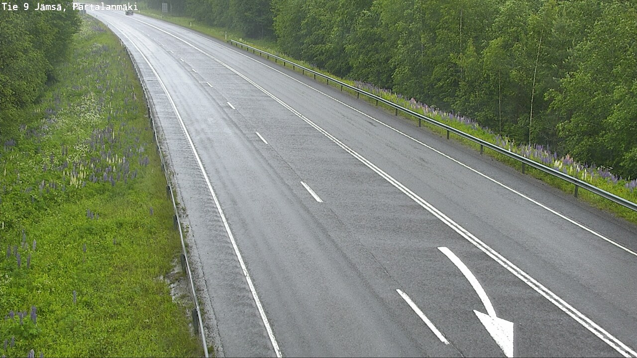 Weather Camera Image Väg 9 Jämsä, Partalanmäki, Jämsä, Keski-Suomi