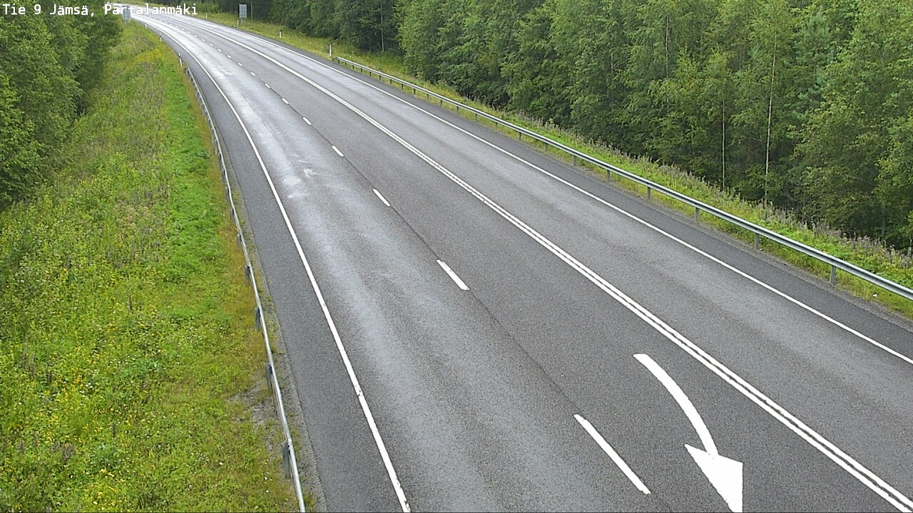 Weather Camera Image Väg 9 Jämsä, Partalanmäki, Jämsä, Keski-Suomi
