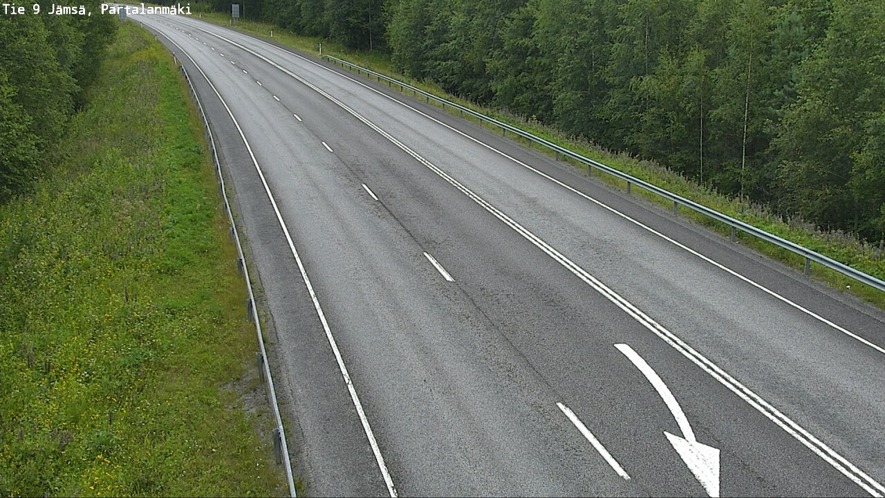 Weather Camera Image Väg 9 Jämsä, Partalanmäki, Jämsä, Keski-Suomi