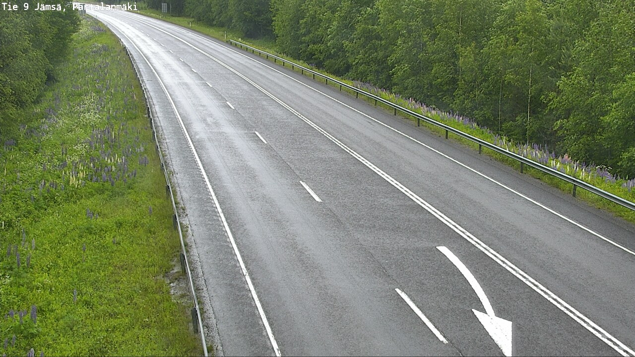 Weather Camera Image Väg 9 Jämsä, Partalanmäki, Jämsä, Keski-Suomi