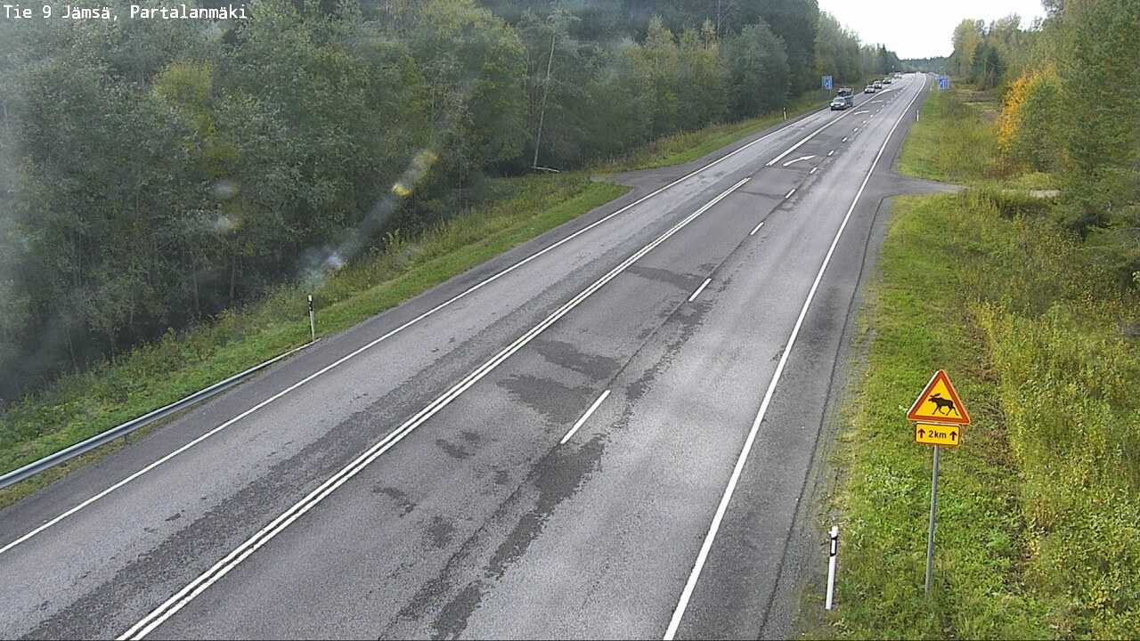 Weather Camera Image Väg 9 Jämsä, Partalanmäki, Jämsä, Keski-Suomi