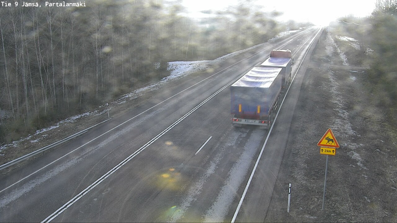Weather Camera Image Väg 9 Jämsä, Partalanmäki, Jämsä, Keski-Suomi