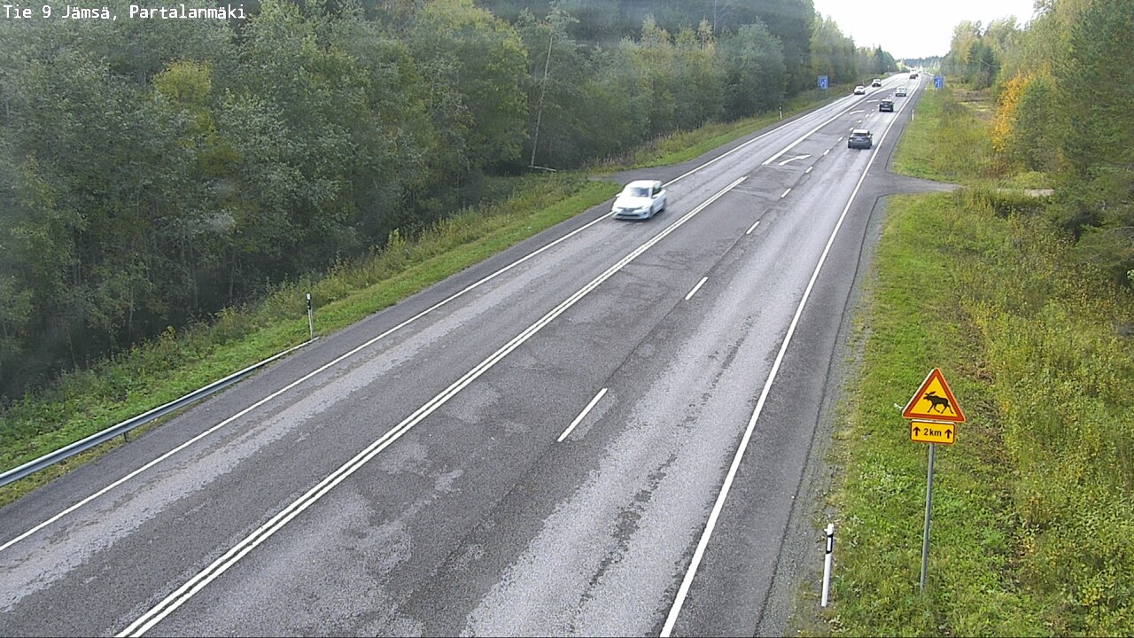 Weather Camera Image Väg 9 Jämsä, Partalanmäki, Jämsä, Keski-Suomi