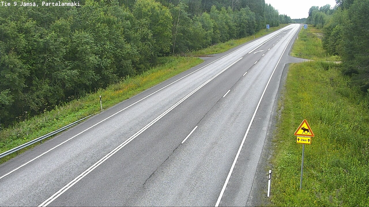 Weather Camera Image Väg 9 Jämsä, Partalanmäki, Jämsä, Keski-Suomi