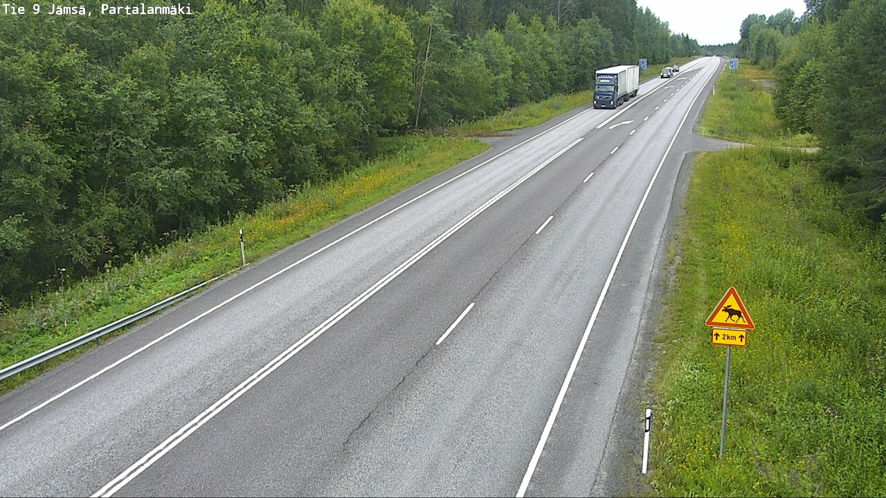 Weather Camera Image Väg 9 Jämsä, Partalanmäki, Jämsä, Keski-Suomi