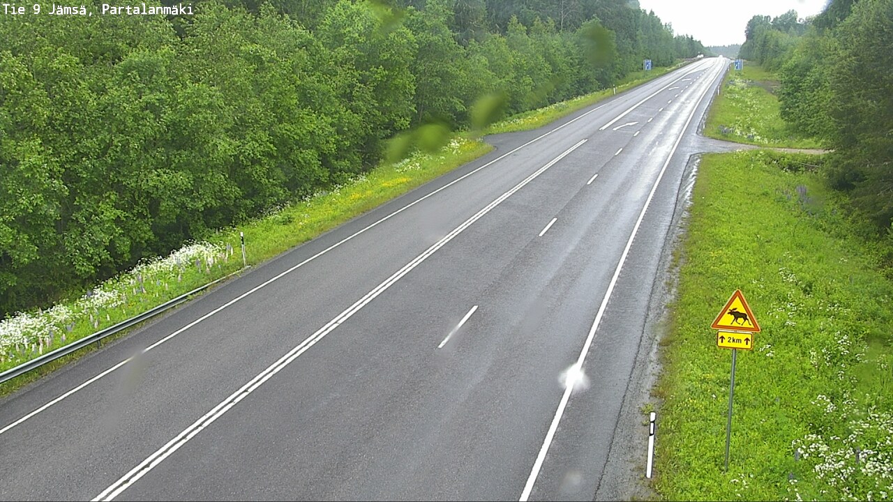 Weather Camera Image Väg 9 Jämsä, Partalanmäki, Jämsä, Keski-Suomi