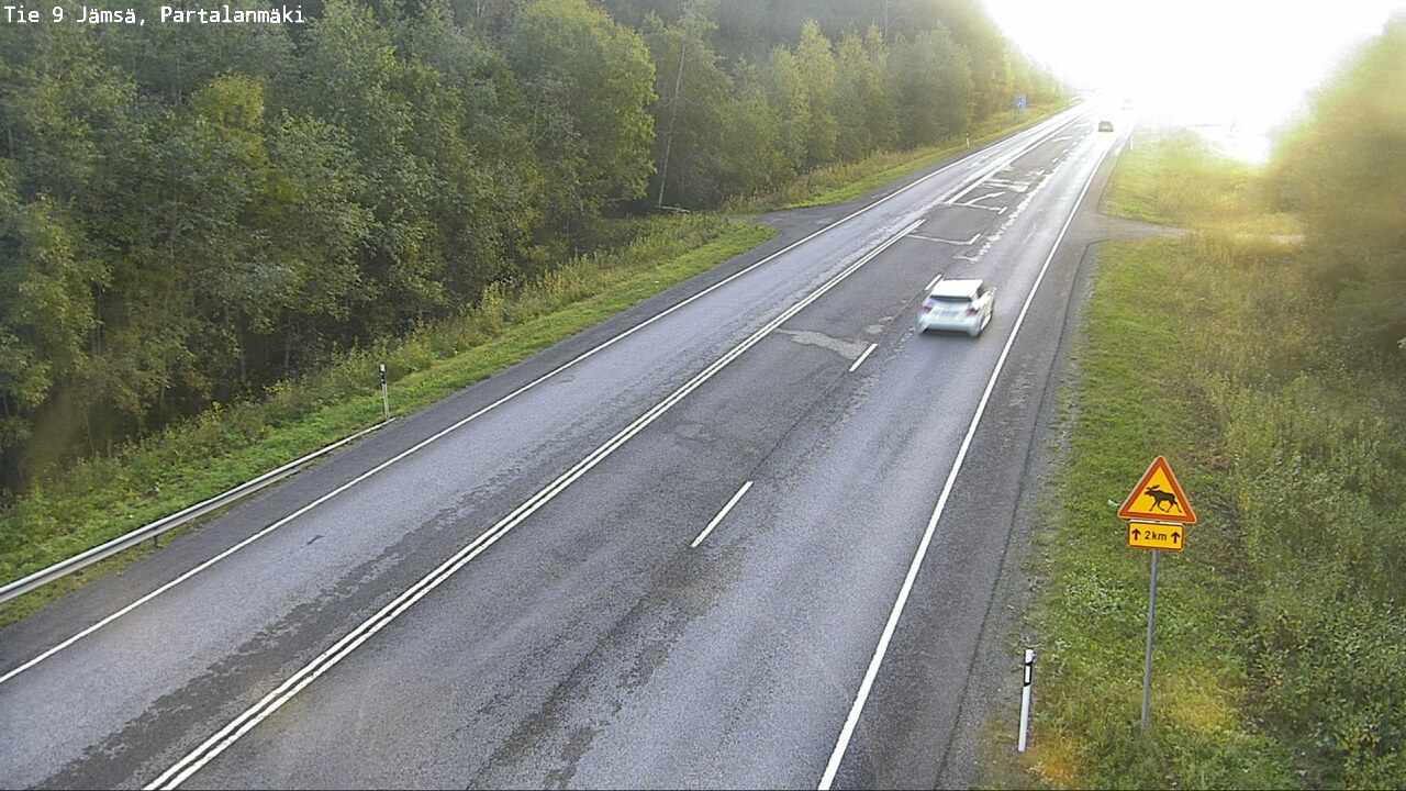 Weather Camera Image Väg 9 Jämsä, Partalanmäki, Jämsä, Keski-Suomi