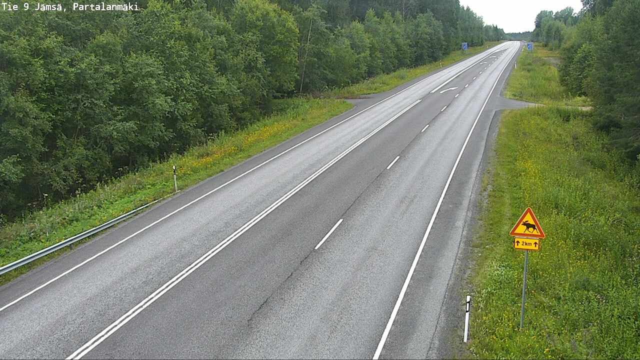 Weather Camera Image Väg 9 Jämsä, Partalanmäki, Jämsä, Keski-Suomi