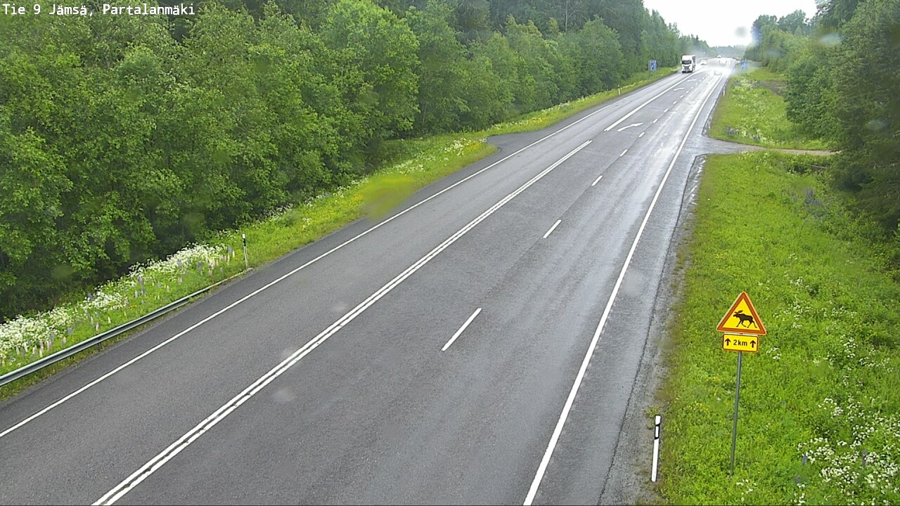 Weather Camera Image Väg 9 Jämsä, Partalanmäki, Jämsä, Keski-Suomi