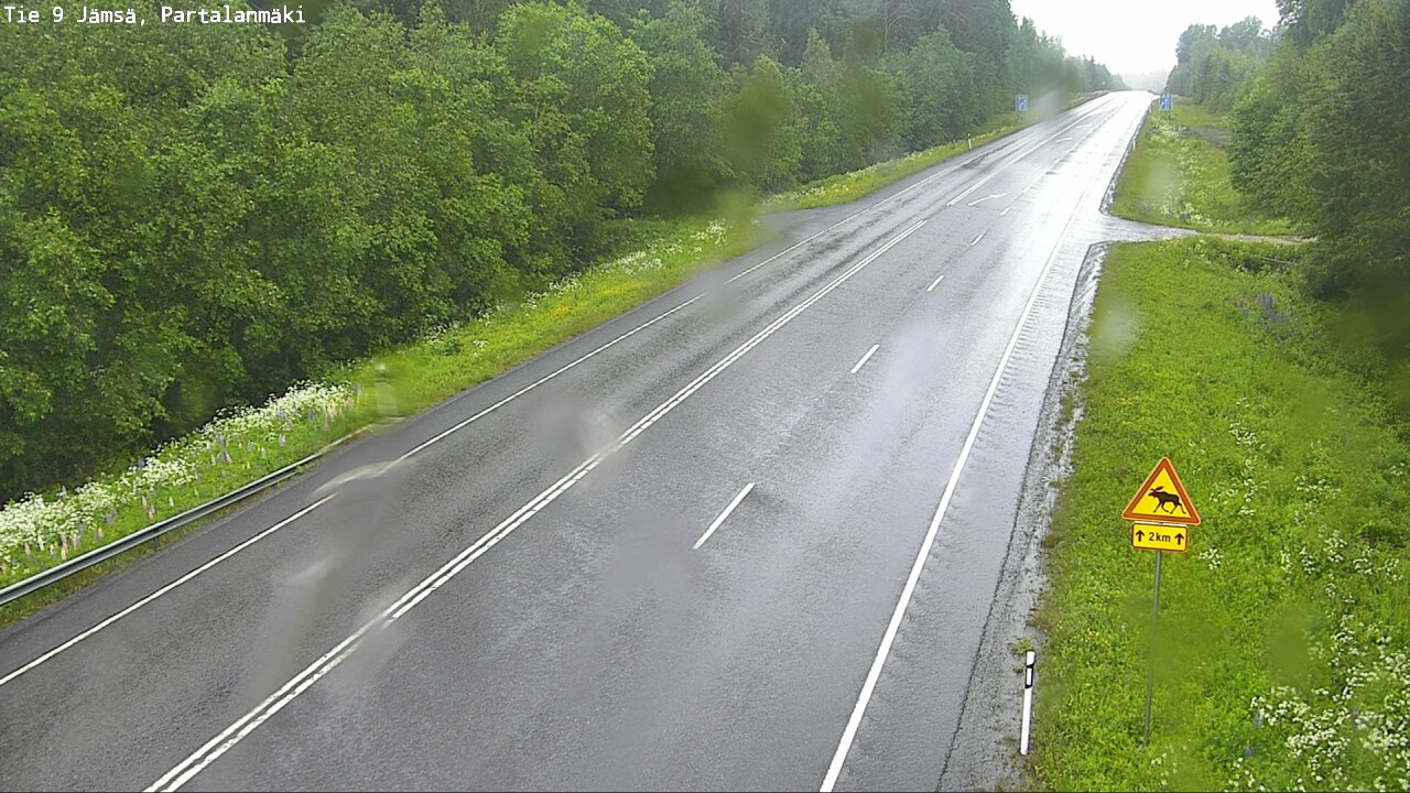 Weather Camera Image Väg 9 Jämsä, Partalanmäki, Jämsä, Keski-Suomi