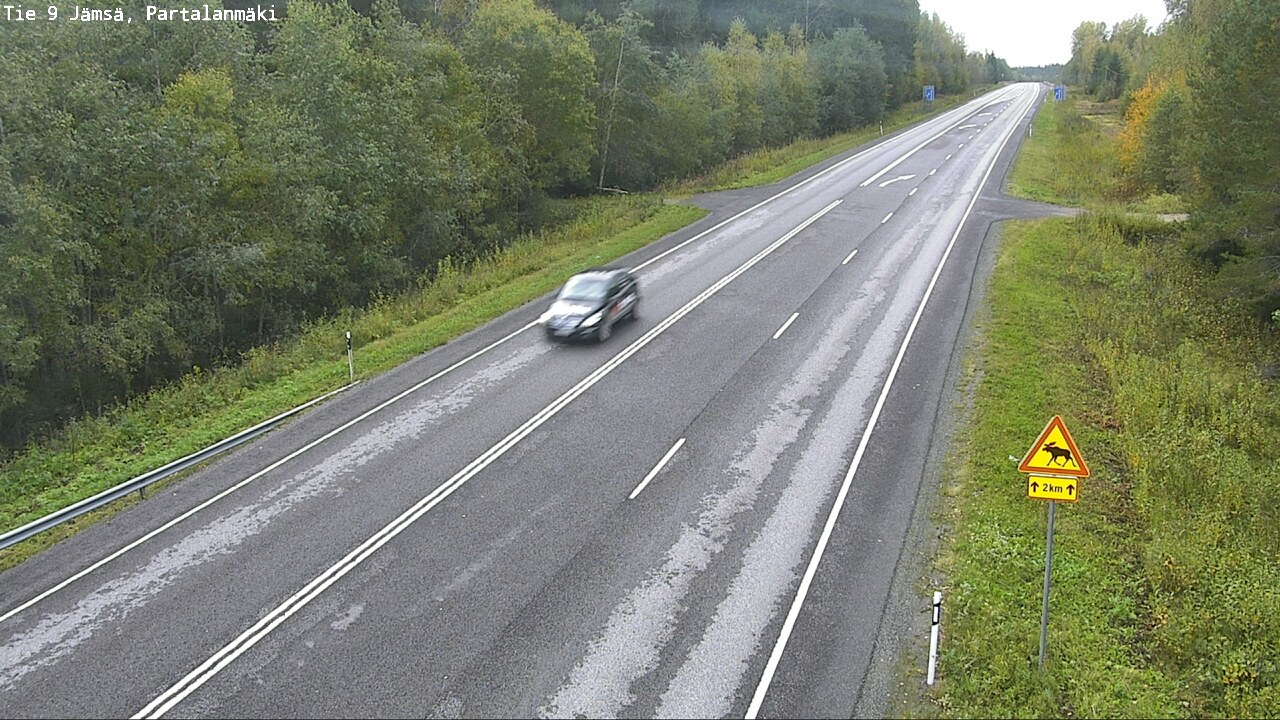 Weather Camera Image Väg 9 Jämsä, Partalanmäki, Jämsä, Keski-Suomi