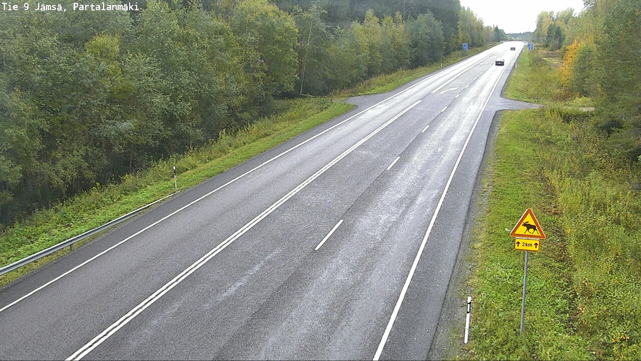 Weather Camera Image Väg 9 Jämsä, Partalanmäki, Jämsä, Keski-Suomi