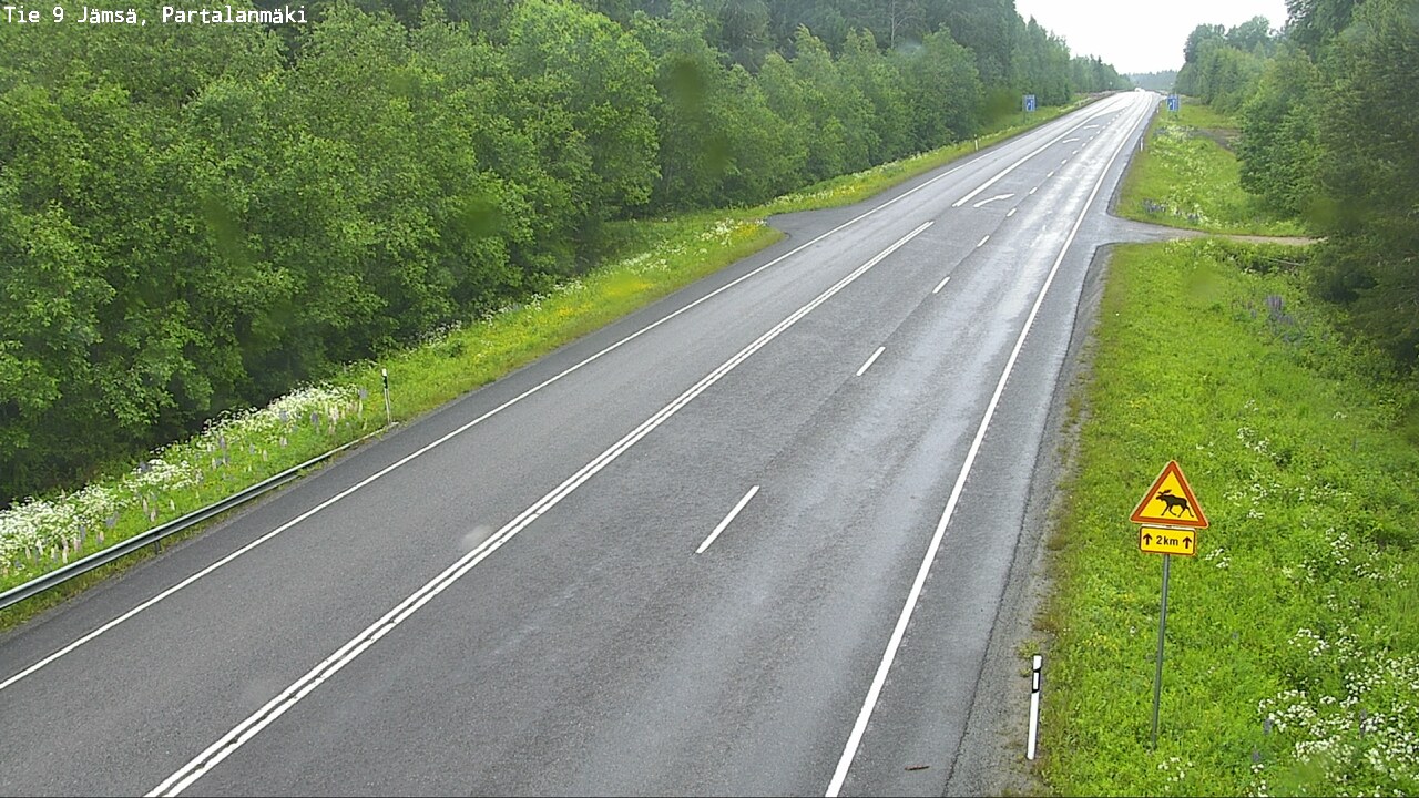 Weather Camera Image Road 9 Jämsä, Partalanmäki, Jämsä, Keski-Suomi