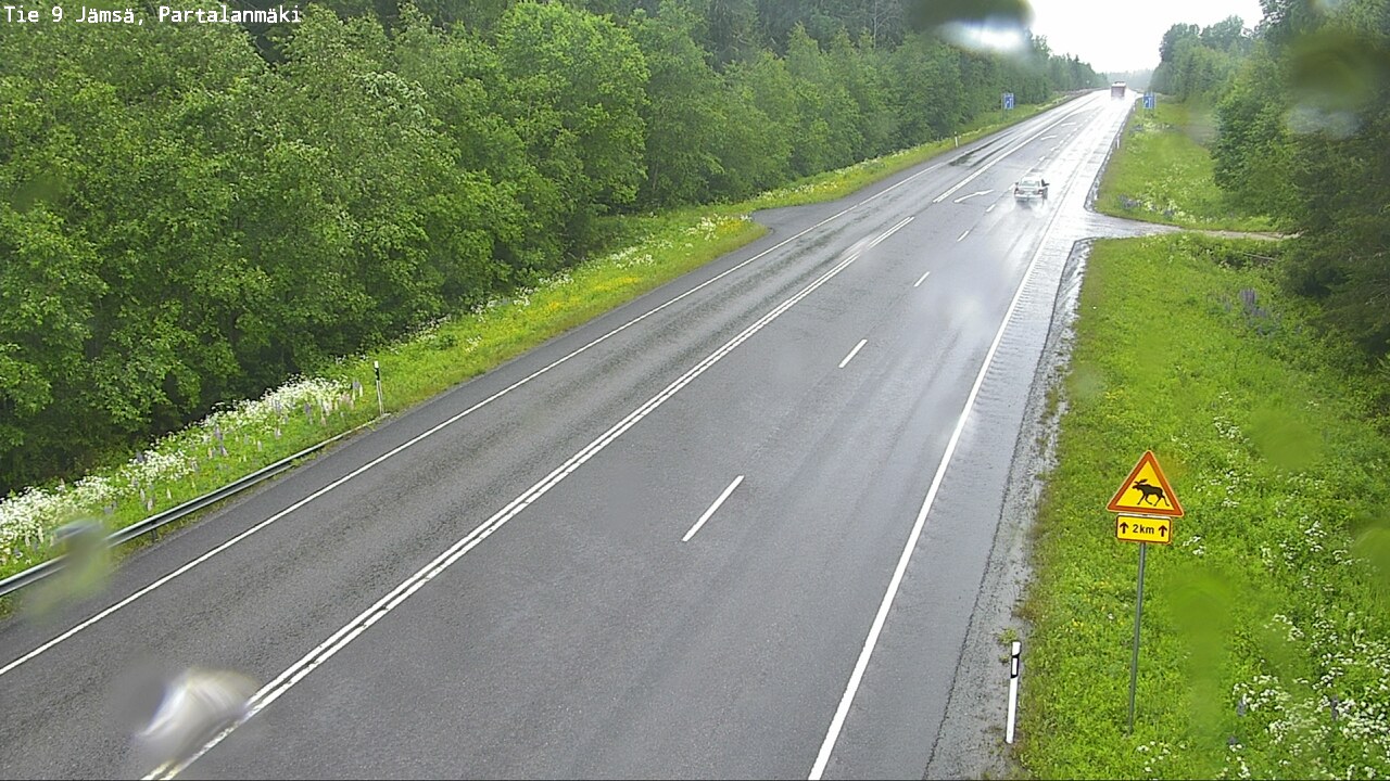 Weather Camera Image Väg 9 Jämsä, Partalanmäki, Jämsä, Keski-Suomi