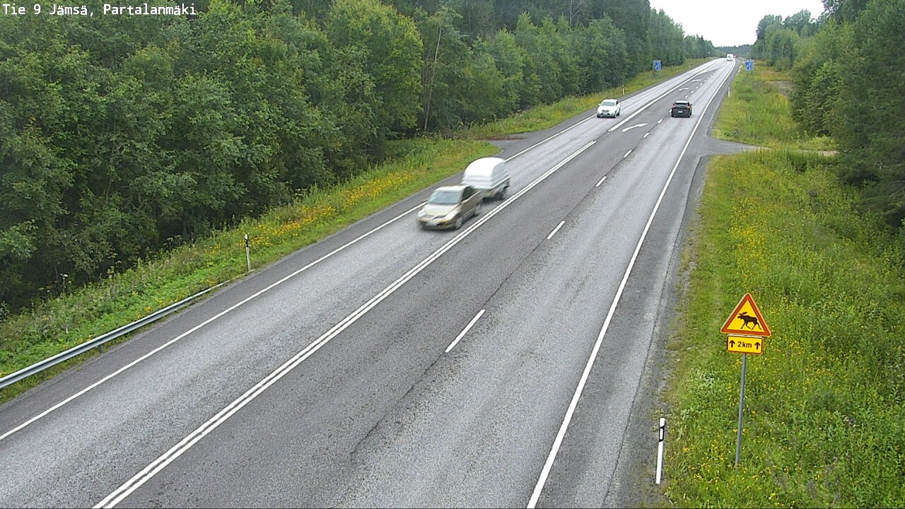 Weather Camera Image Väg 9 Jämsä, Partalanmäki, Jämsä, Keski-Suomi