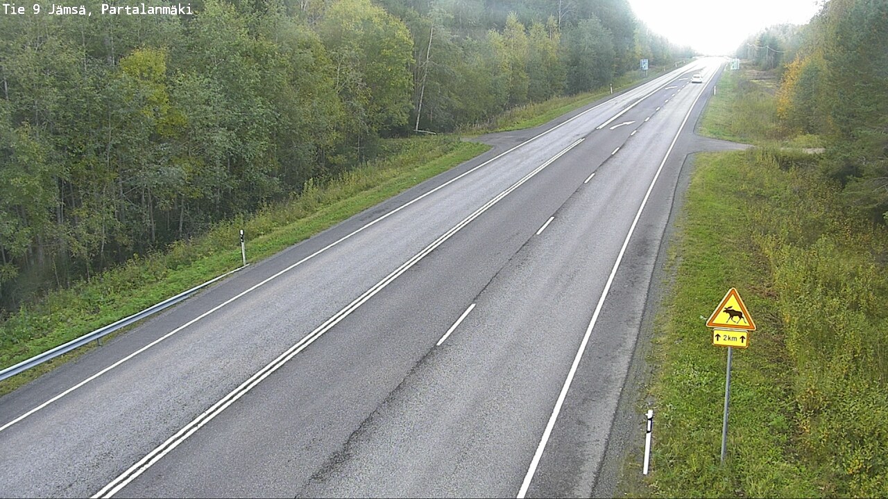 Weather Camera Image Road 9 Jämsä, Partalanmäki, Jämsä, Keski-Suomi