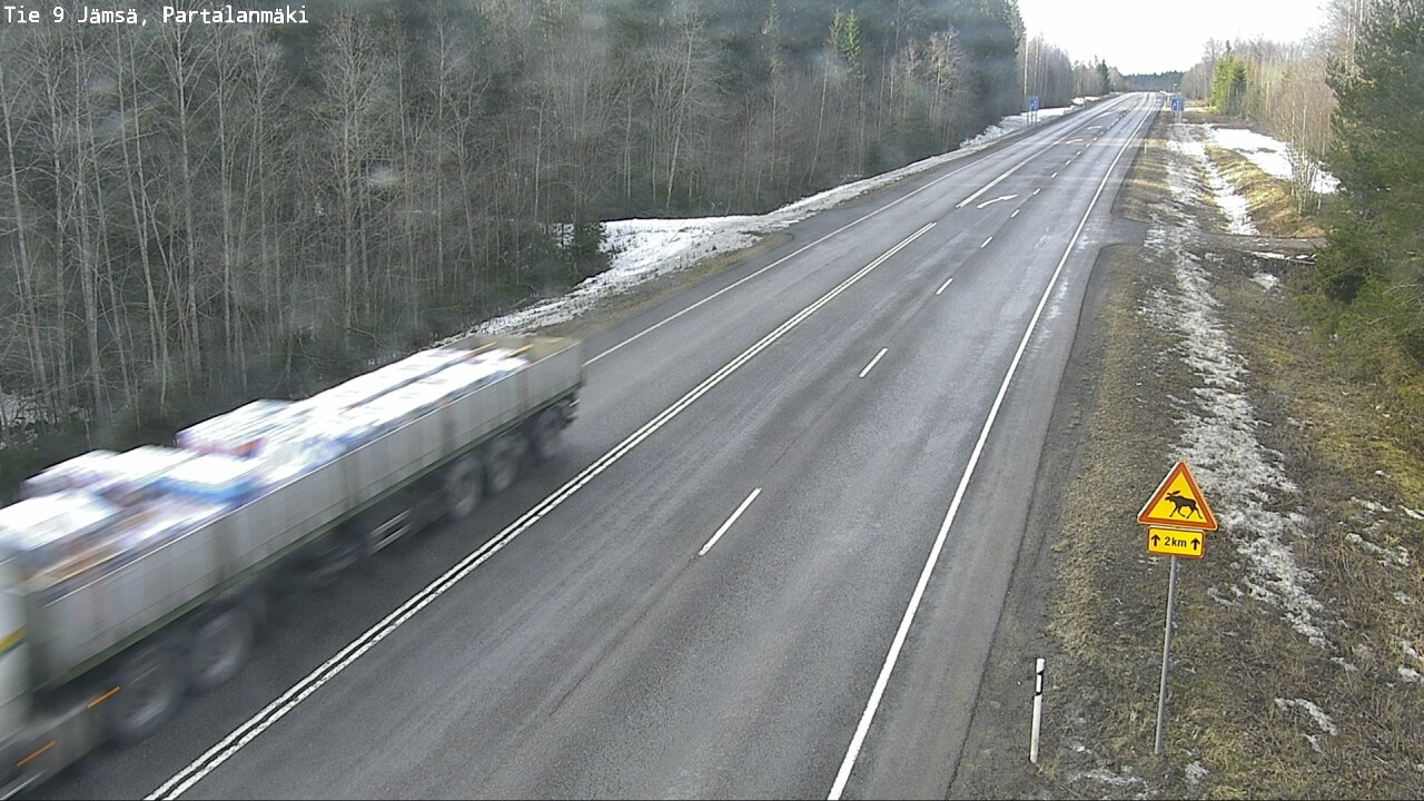 Weather Camera Image Road 9 Jämsä, Partalanmäki, Jämsä, Keski-Suomi