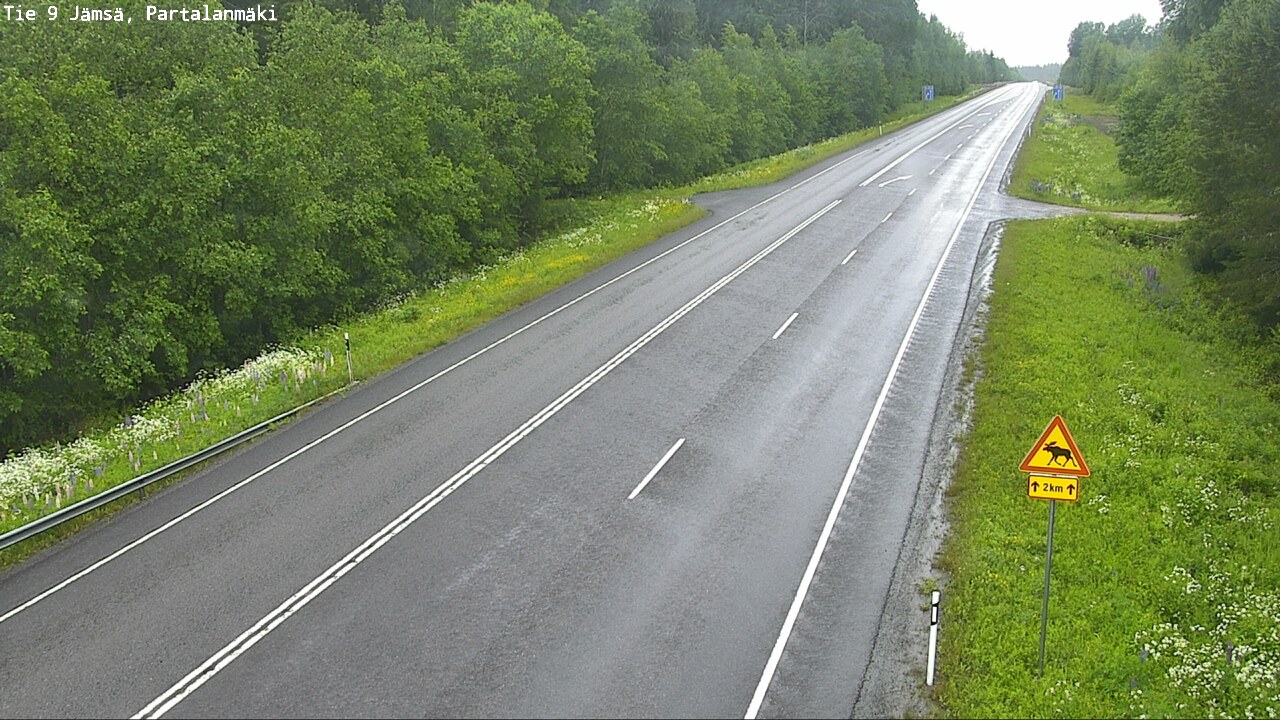 Weather Camera Image Väg 9 Jämsä, Partalanmäki, Jämsä, Keski-Suomi