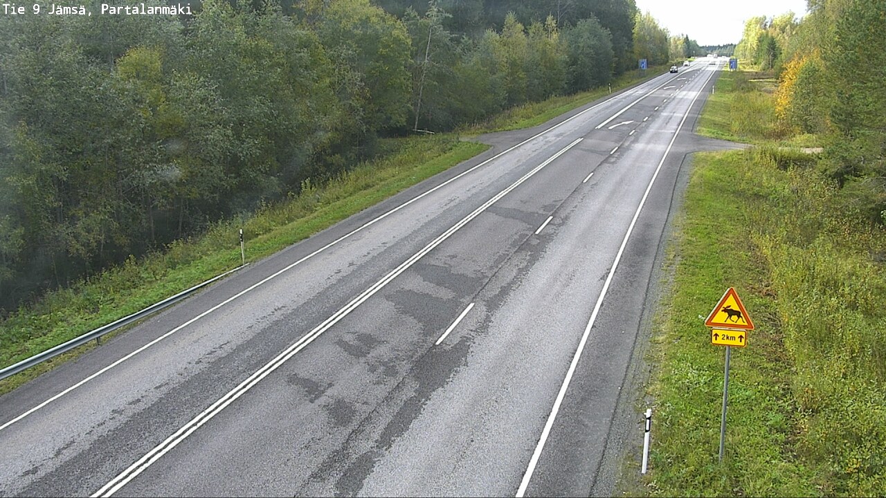 Weather Camera Image Väg 9 Jämsä, Partalanmäki, Jämsä, Keski-Suomi