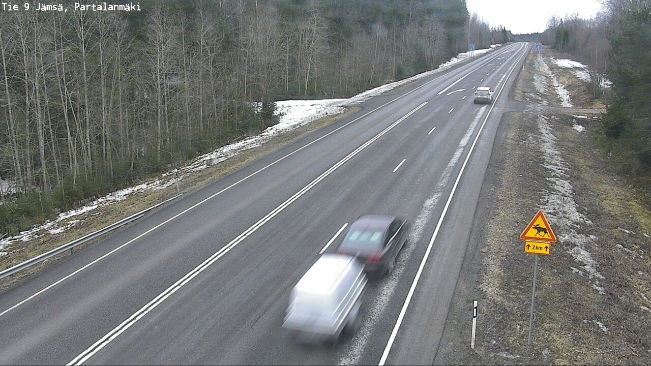Weather Camera Image Road 9 Jämsä, Partalanmäki, Jämsä, Keski-Suomi