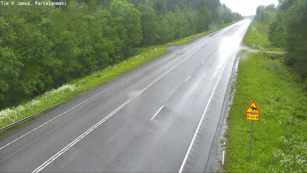 Weather Camera Image Väg 9 Jämsä, Partalanmäki, Jämsä, Keski-Suomi