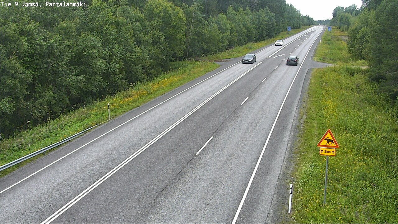 Weather Camera Image Väg 9 Jämsä, Partalanmäki, Jämsä, Keski-Suomi