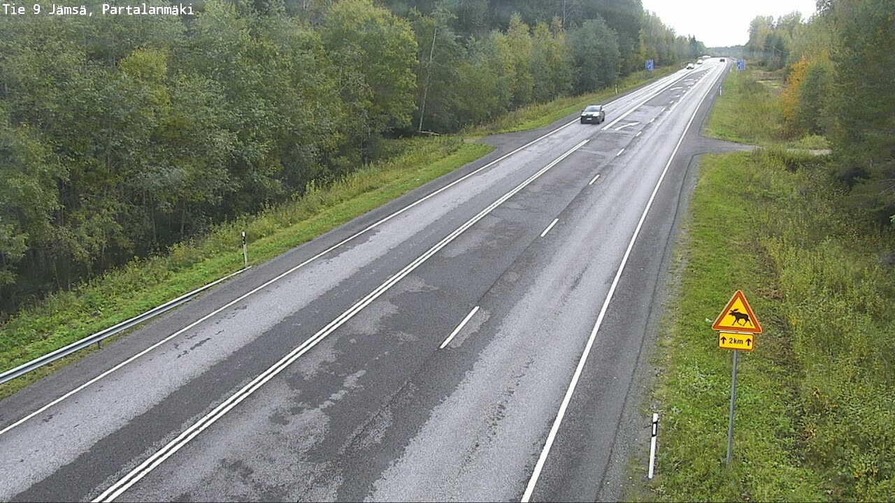Weather Camera Image Väg 9 Jämsä, Partalanmäki, Jämsä, Keski-Suomi