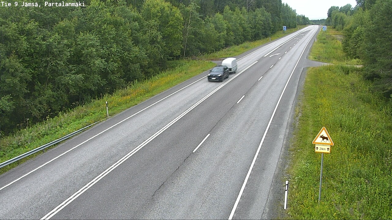 Weather Camera Image Väg 9 Jämsä, Partalanmäki, Jämsä, Keski-Suomi