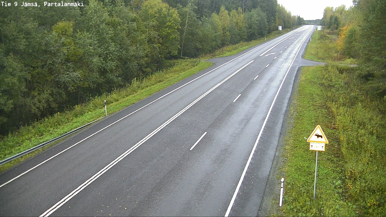Weather Camera Image Väg 9 Jämsä, Partalanmäki, Jämsä, Keski-Suomi
