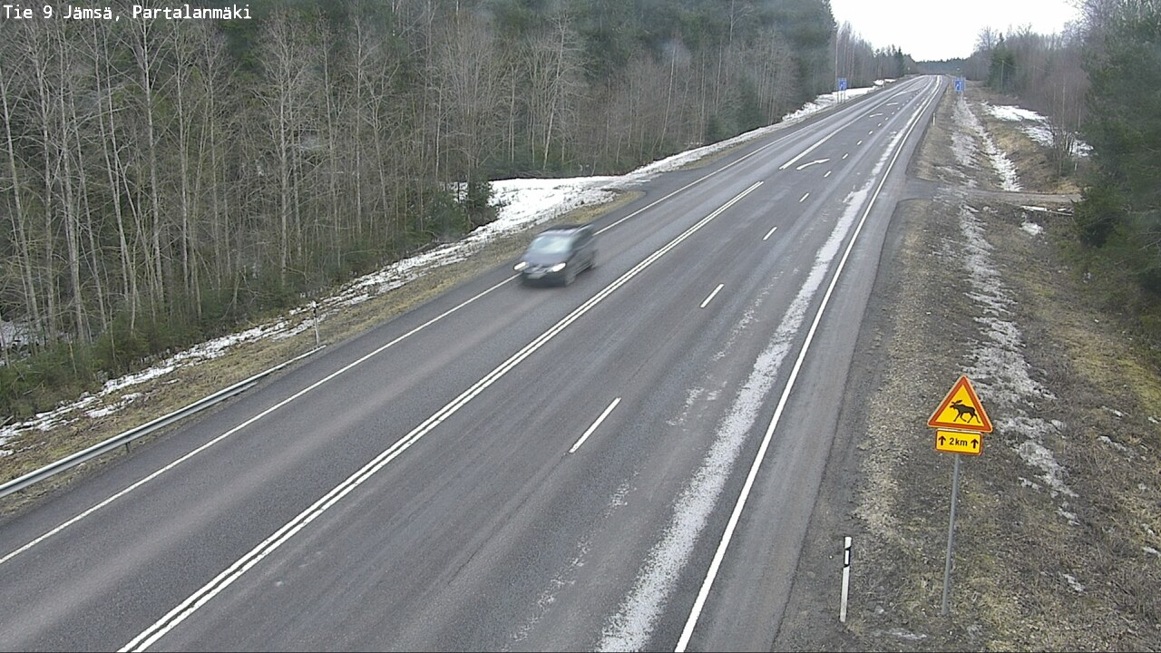 Weather Camera Image Road 9 Jämsä, Partalanmäki, Jämsä, Keski-Suomi