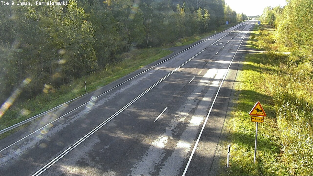 Weather Camera Image Väg 9 Jämsä, Partalanmäki, Jämsä, Keski-Suomi