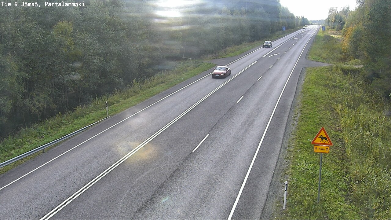 Weather Camera Image Road 9 Jämsä, Partalanmäki, Jämsä, Keski-Suomi