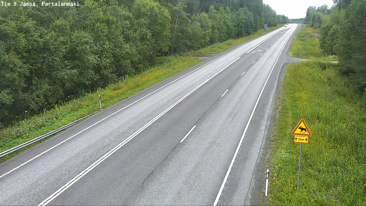 Weather Camera Image Väg 9 Jämsä, Partalanmäki, Jämsä, Keski-Suomi