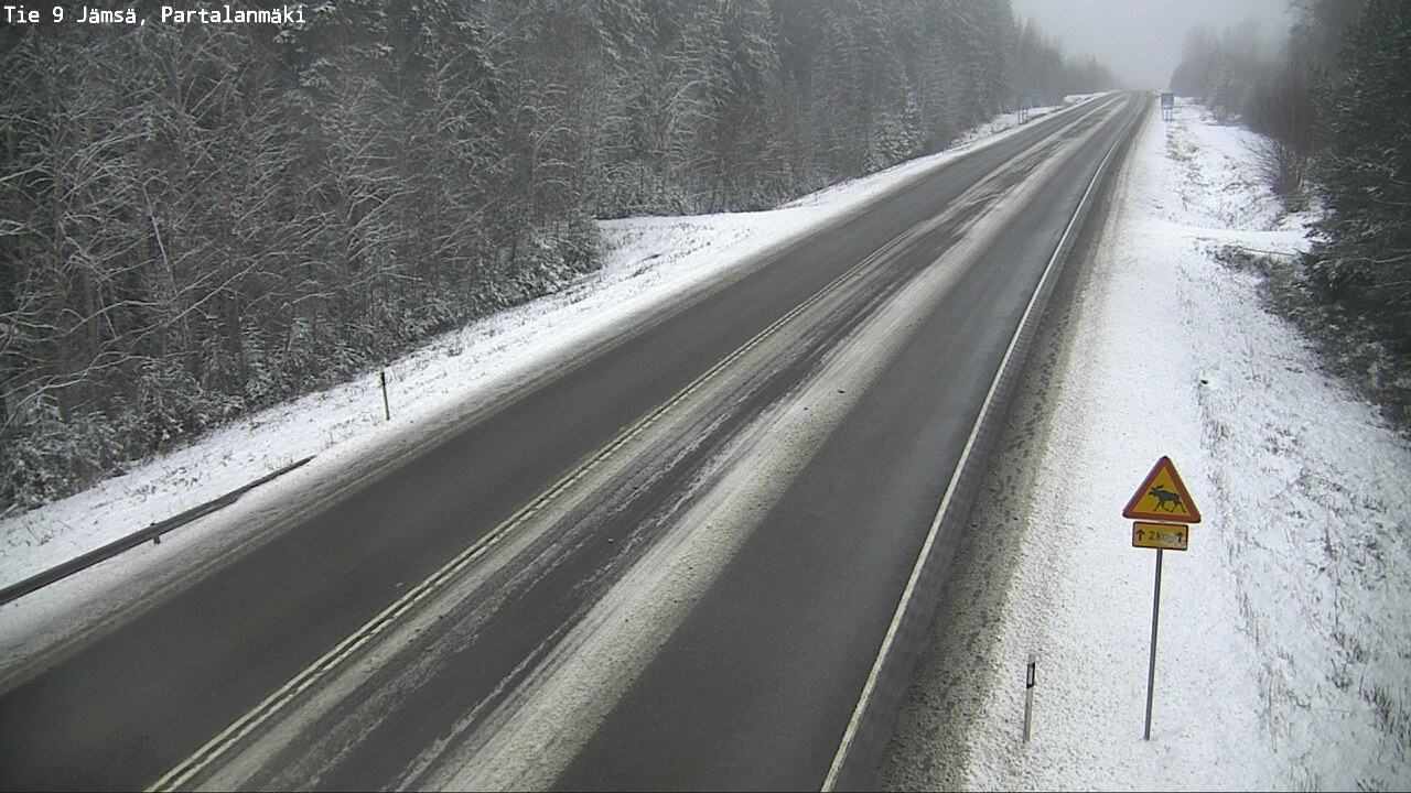 Weather Camera Image Väg 9 Jämsä, Partalanmäki, Jämsä, Keski-Suomi