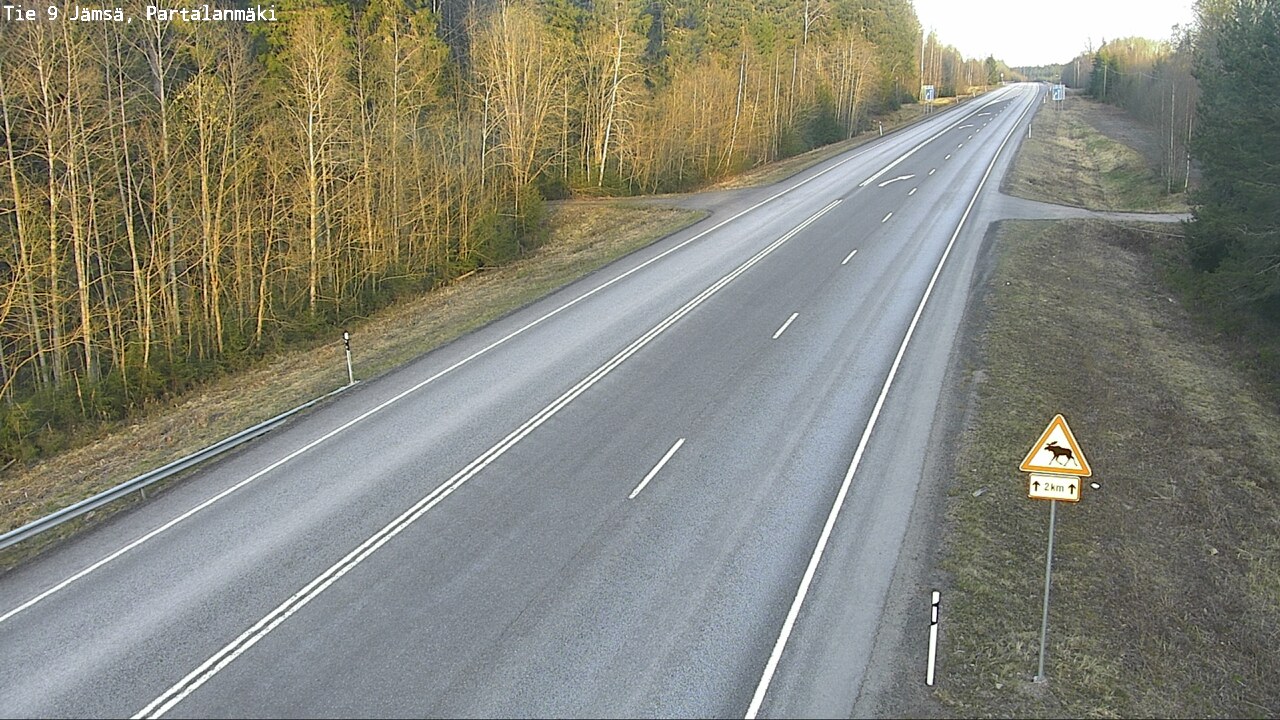 Weather Camera Image Väg 9 Jämsä, Partalanmäki, Jämsä, Keski-Suomi